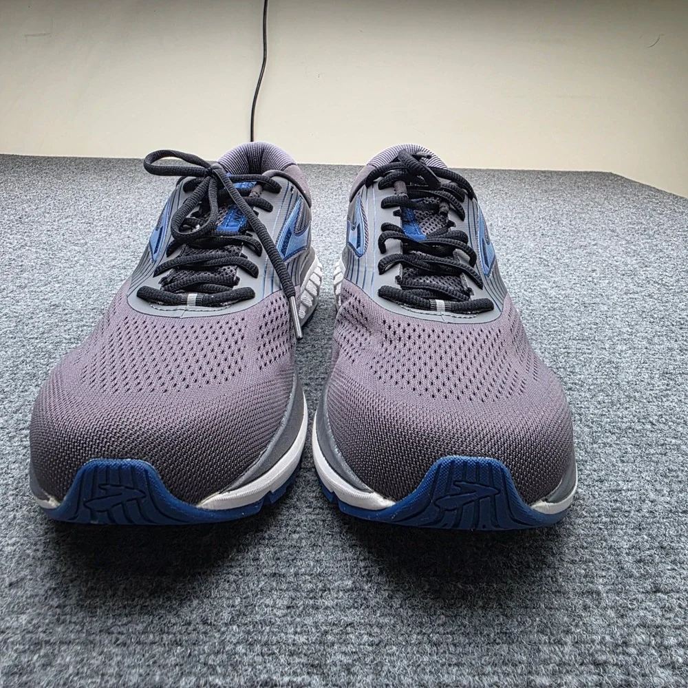Brooks Addiction 14 Mens Size 14 Narrow B Gray Blue Running Shoes Sneakers